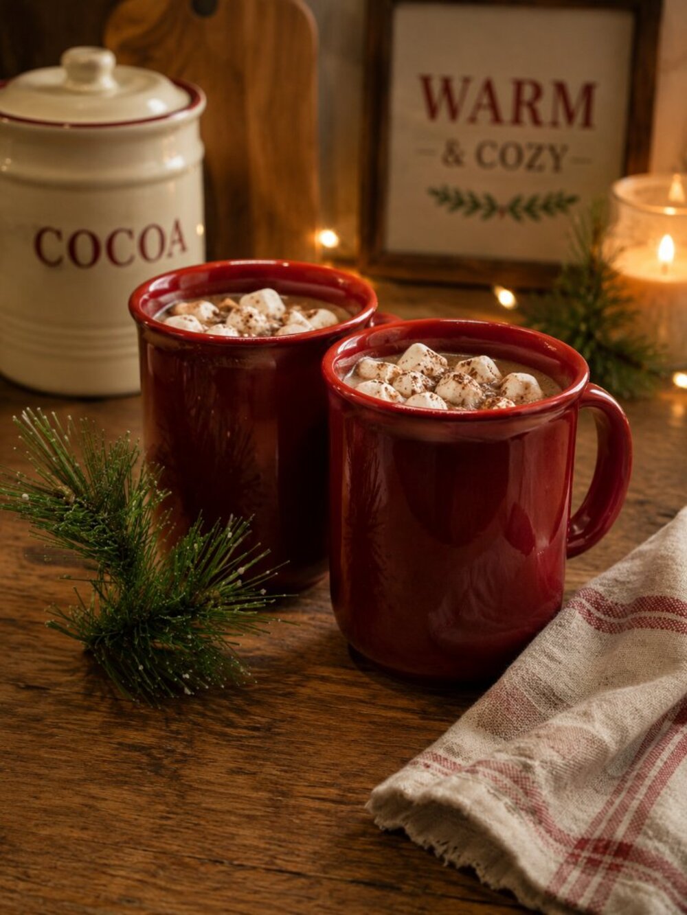 Pier One Red Earthenware Mugs